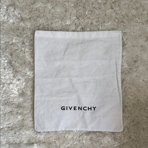 Givenchy White Logo Dust Bag 13*15”